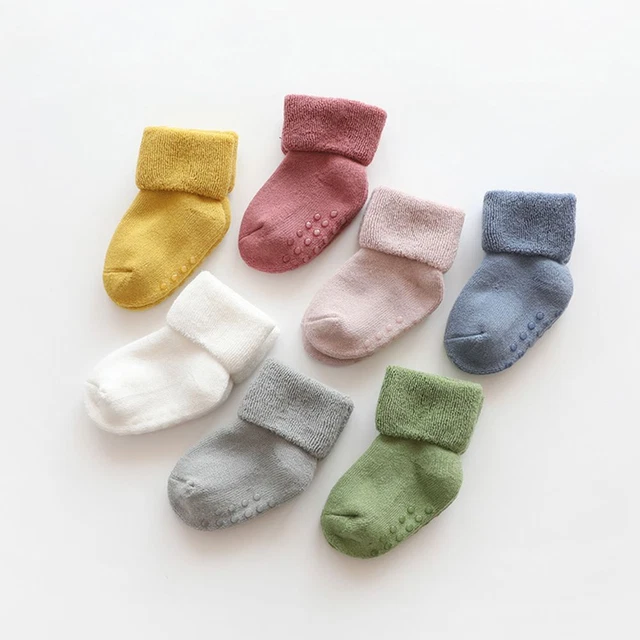 Caldo Scarpe per bambini Baby Socks Calzini di cotone Primi camminatori Stivali