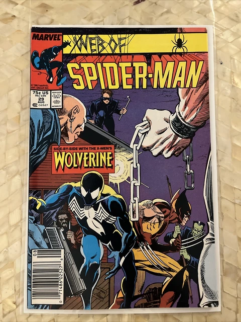 WEB OF SPIDER-MAN #29 MARVEL COMICS *1987* Wolverine Hobgoblin