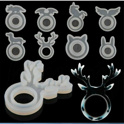 Anello animale resina mold Stampo in silicone Ciondolo Gioielli Making resina epossidica CASTING Craft 