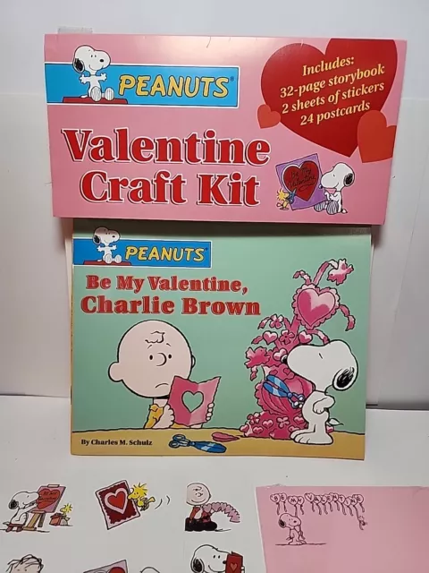 2003 Peanuts Valentine Craft Kit 1st Edition Be My Valentine Charlie Brown JRR16