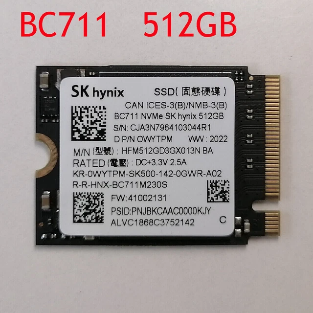 SK Hynix SSD BC711 M.2 NVMe - 512GB | Harga Rp 820.000 | Plaza IT