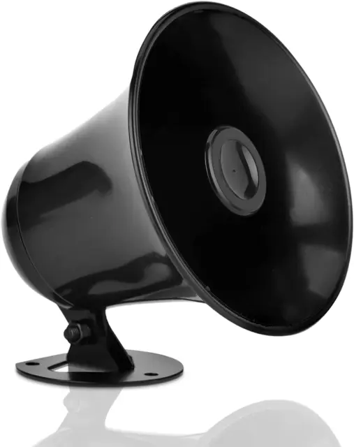 Black ABS Weather Proof PA Speaker Horn FOR CB Radio Outdoor Marine Game CalL