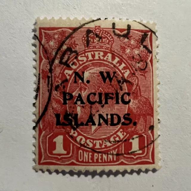 1915 New Guinea Stamp Michel #21 N.w. Pacific Islands Rabaul Son Cancel Type Ii