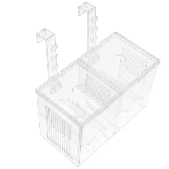 Scatola Isolante Per Acquario - In Acrilico Trasparente 10x10x10 Cm | Protezione Per Avannotti E Pesci