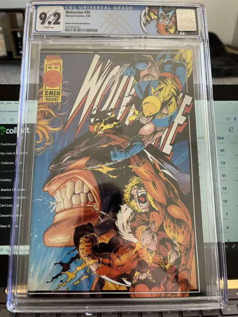 Wolverine #90 (1995) Deluxe NEWSSTAND Edition CGC 9.2 W CUSTOM LABEL
