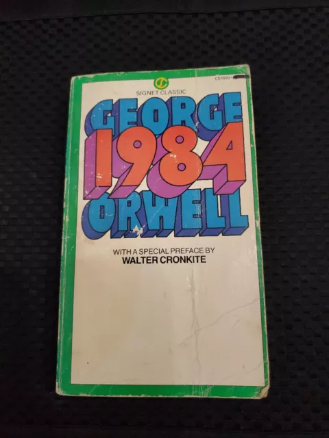1984 - George Orwell Classic with Walter Cronkite Preface - 1983