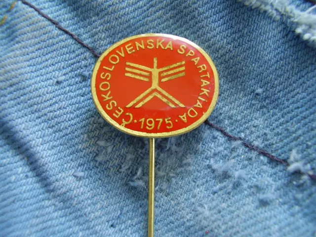 Anstecknadel Spartakiada CSSR 1975 Ceskoslovenska Spartakiade DDR UDSSR Ostblock