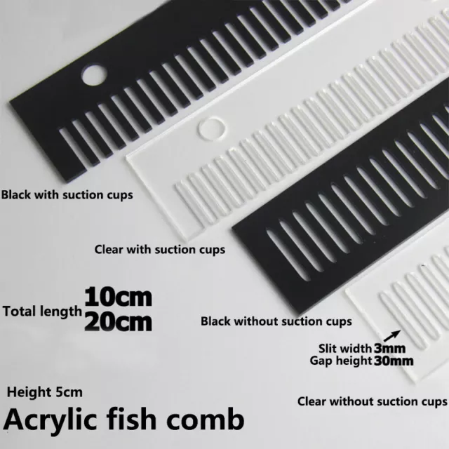 Aquarium Filter Strip Removable Overflow Combs Acrylic Fish Tank Comb 10cm/20cm