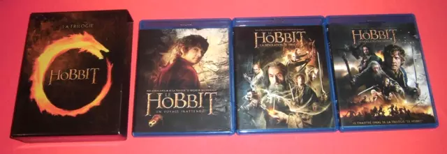 Blu-Ray Coffret Le Hobbit La Trilogie [9 Bluray et DVD] Seigneur des Anneaux JRF