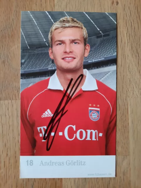 Autogrammkarte ANDREAS GÖRLITZ, FC Bayern München, Saison 05/06, original