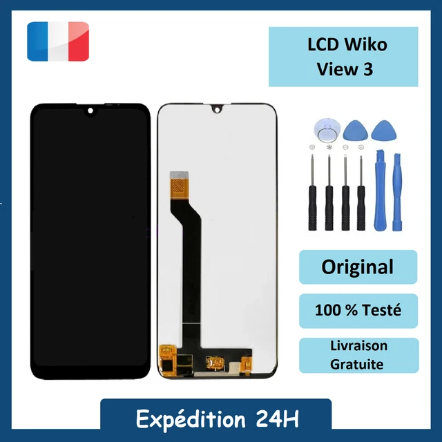Écran LCD + Vitre Tactile Pour Wiko View 3 Lite (2019) - Bleu Night Blue, Neuf, Garantie 1 An
