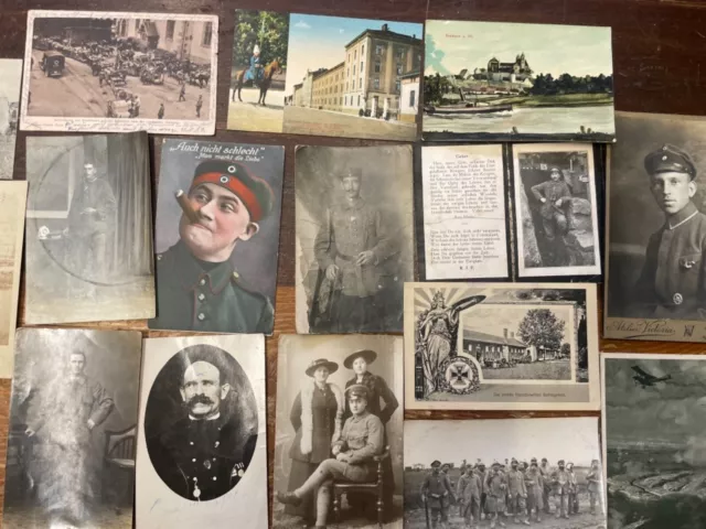 Konvolut Fotos und Postkarten Sterbebild aus dem 1 WK 20 Stück in einer Auktion