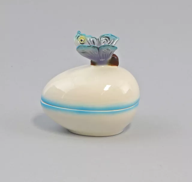 9959328 Porcelana Ens Ei- Bote Azul Mariposa Pascua Huevo de Pascua 9x9cm