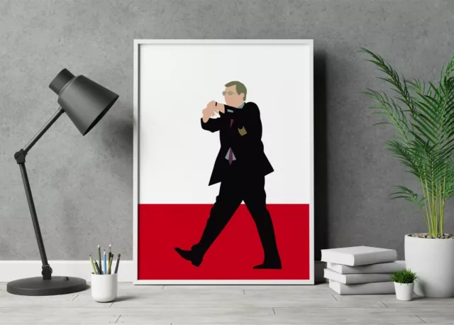 Sir Alex Ferguson Print Minimalist Art Photo Poster Manchester United Football