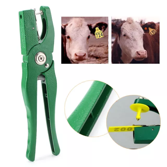 Animal Ear Tag Marking Tools Plier Applicator Fit Livestock Sheep Goat Pig