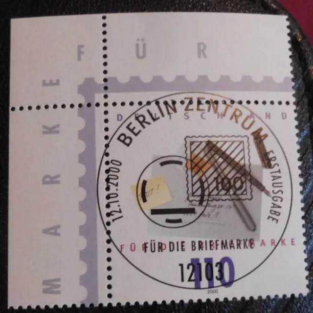 Bund Mi.-Nr.  2148 ESST (Bln) Erol gest. 12.10.2000 Tag der Briefmarke