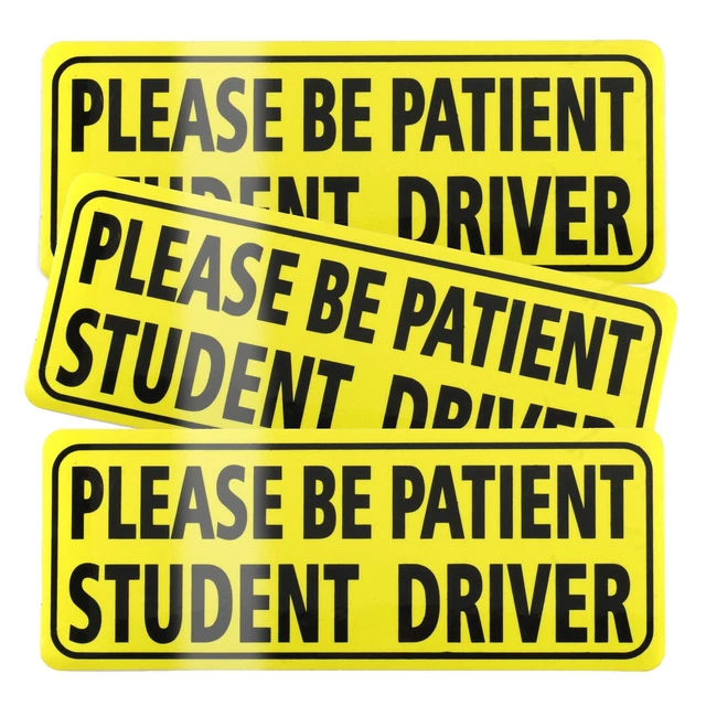3pcs Student Driver Magnet for Car, Please Be Patient Student Driver ...