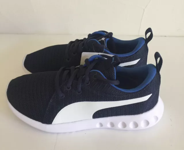 NEW PUMA KIDS Carson 2 Jr Peacoat Navy Palace Blue Sneakers Size