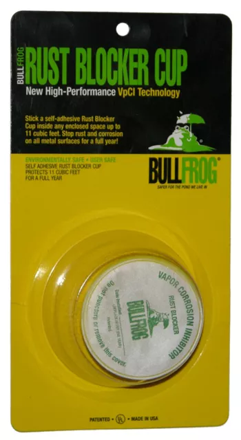 Bull Frog 91112 Rust Blocker Emitter Self Adhesive Cup Protects up to  11 Cu Ft