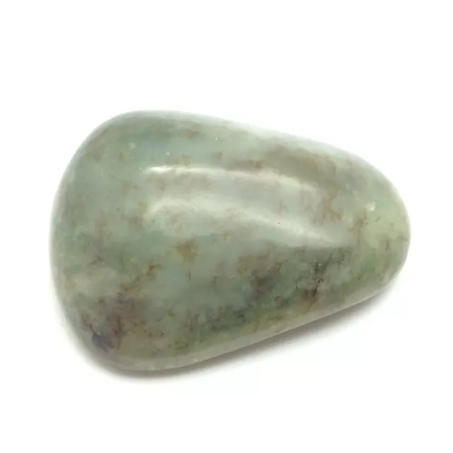 Siberian Nephrite Jade Pebble Honey Brown Green Vitim River Siberia Russia #15