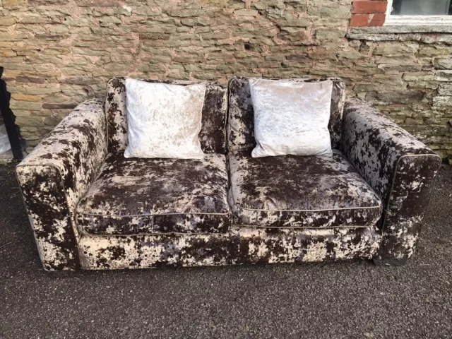 Sofology crushed clearance velvet sofas