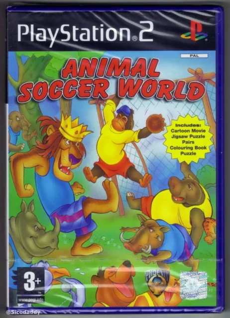 PS2 Animal Soccer World (2006) UK Pal, brandneu & Sony werkseitig versiegelt