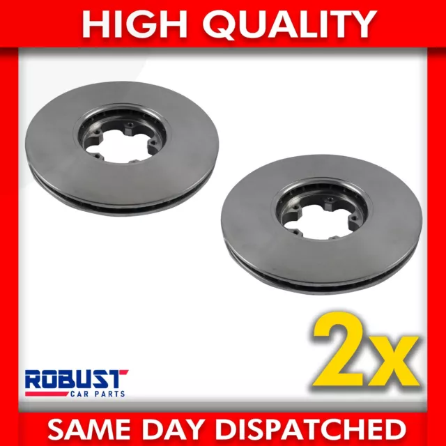 2X Front Brake Disc For Ford Transit Mk6 Rwd (2000-2006)