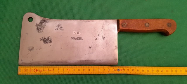 OUTIL ANCIEN - feuille de boucher old butcher's knife hachoir