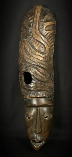 Ancien début XXème grand masque Africain en bois
