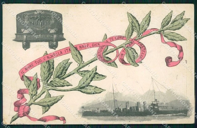 Militari Bersaglieri Regia Marina cartolina QT5651