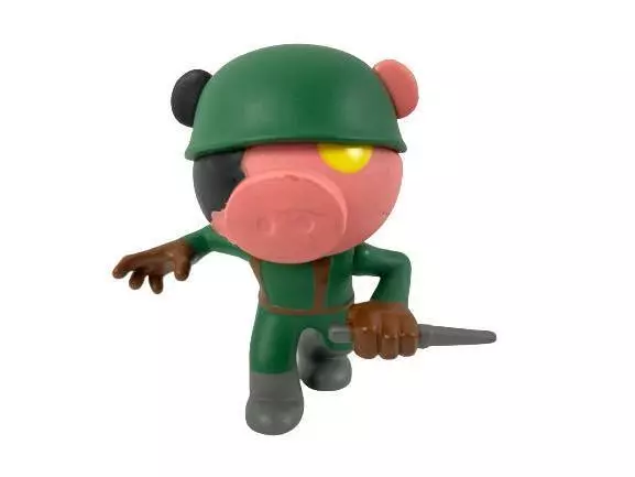 Mini Roblox Piggy Authentic Outpost Solider With Knife Mini Figure Figurine Toy