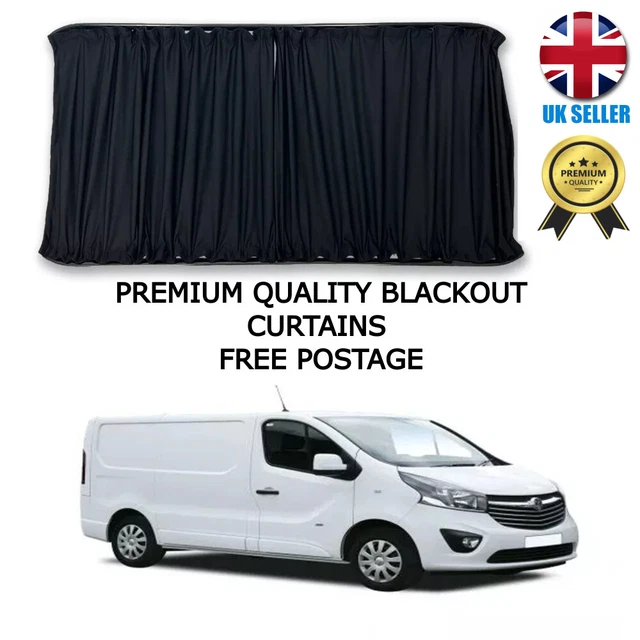 Vauxhall Vivaro / Renault Trafic Different Variations Blackout Curtains Black