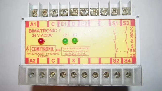 Relais sécurité COMITRONIC BIMATRONIC 1    24V AC DC 2