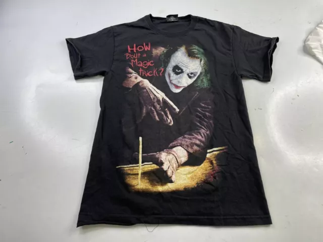 Vintage The Dark Knight Joker T-Shirt  Magic Trick Movie Promo Heath Ledger