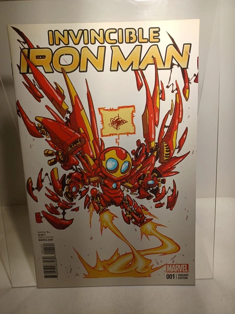 2015 Invincible Iron Man #1 Skottie Young Babies Variant B cover
