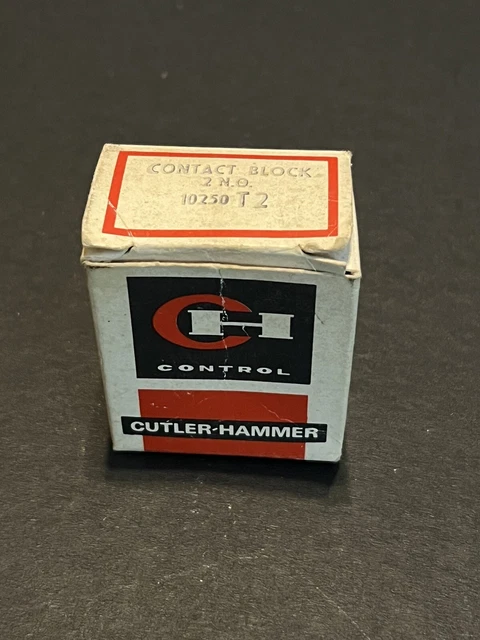 Cutler-Hammer Contact Block 10250T2 2-N/O  NOS