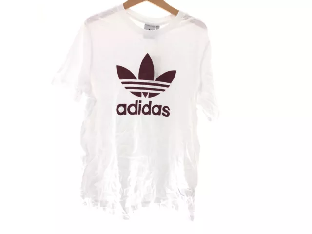 Adidas Herren Trefoil T-Shirt Baumwolle Weiß Gr. L