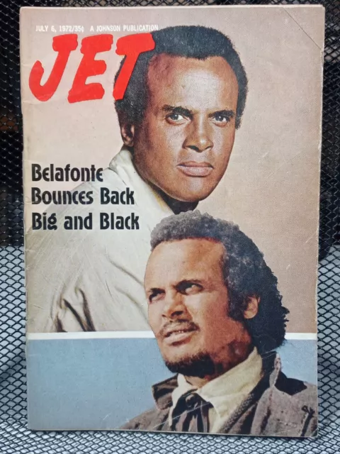 Actor Harry Belafonte 70's Racial Black Americana JET Magazine July 6, 1972