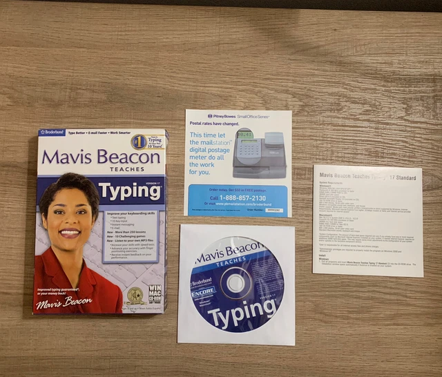 MAVIS BEACON TEACHES Typing: Version 17- Windows PC Complete in Box £6. ...