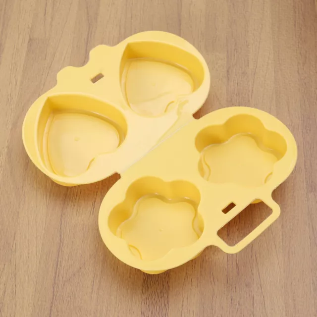 Microwave Egg Cooker Heart Flower Shaped Egg Kitchen Gadgets Silicone Fried