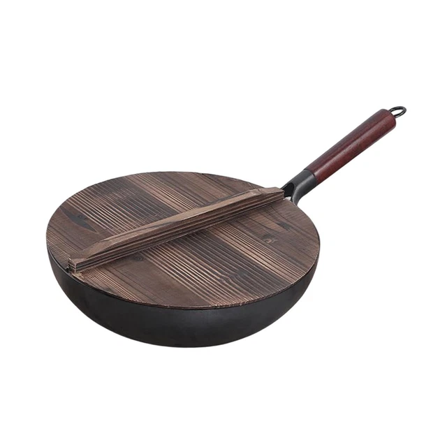 Wok Pan Ustensiles De Cuisine Wok De Cuisson à Long Manche Pour