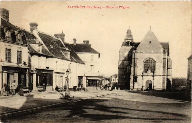 CPA Almeneches - Place de l'Eglise (259057)