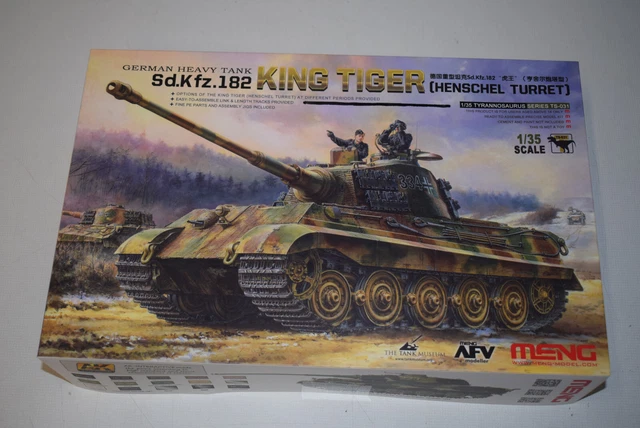 MENG TS-031 GERMAN Sd.Kfz.182 King Tiger Henschel Turm 1:35 NEU mit OVP ...