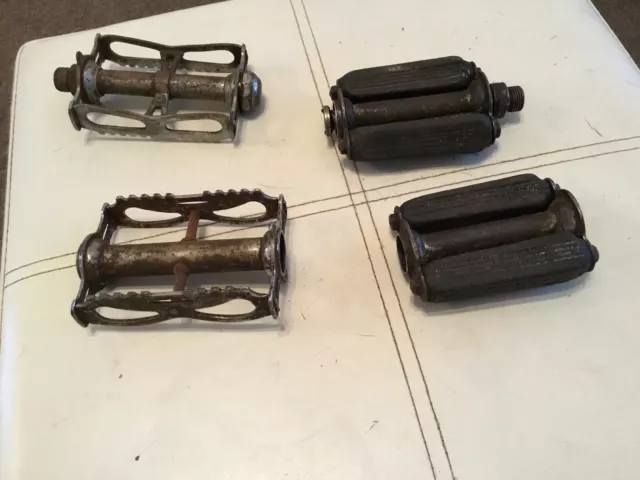 Bike Pedals For Parts Only Restore Brampton England And  Other Set 1940-60 ?