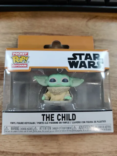 Funko Pocket new Pop Keychain Star Wars Mandalorian Child Yoda Viny Figure Toy