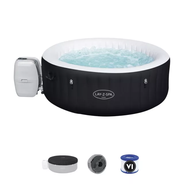 Bestway Lay-Z-Spa 60001 Miami Hot Tub System Inflatable Spa 2-4 Person
