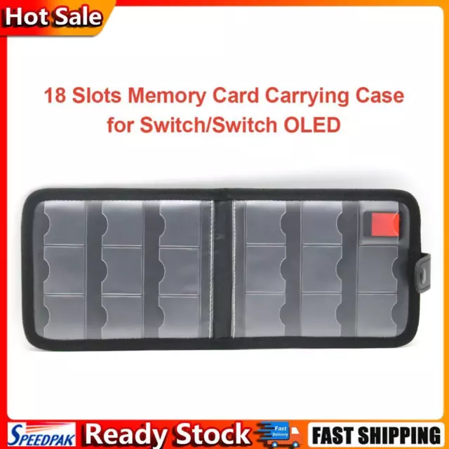 18 Slots Memory Card Carrying Case Protector Storage Wallet for Switch OLED Hot