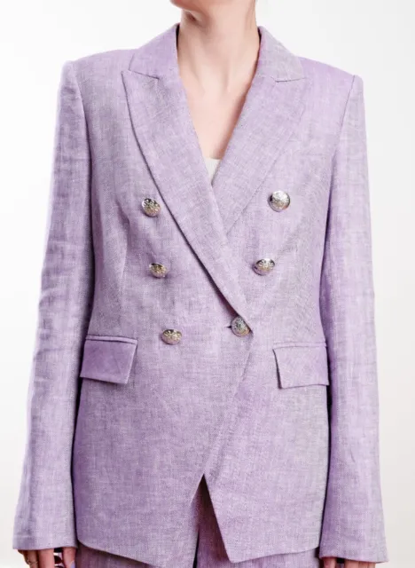 NWT Veronica Beard Purple Lilac Miller Dickey Jacket Size 12 MSRP $695