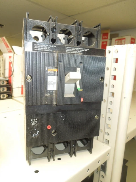 Merlin Gerin Compact CF 250N #37026 175A 3P 600Y/347V Circuit Breaker No Lugs Merlin Gerin Compact CF 250N #37026 175A 3P 600Y/347V Circuit Breaker No Lugs