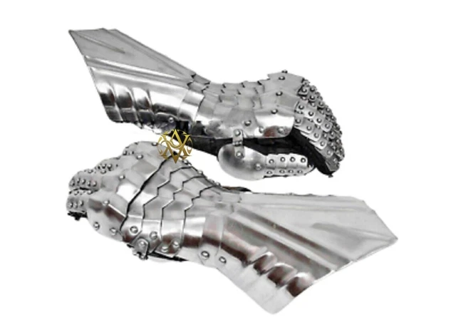 Greek Roman Knight Armor Gauntlets Battle Warriors Steel Gloves Medieval costume